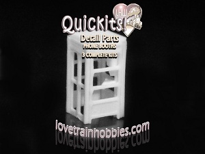 N Scale Phone Booth - Detail Parts